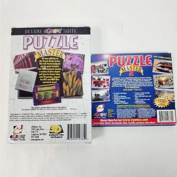 Puzzle Master 1 & 2 Egames CD-ROM GAME - Picture 7 of 7